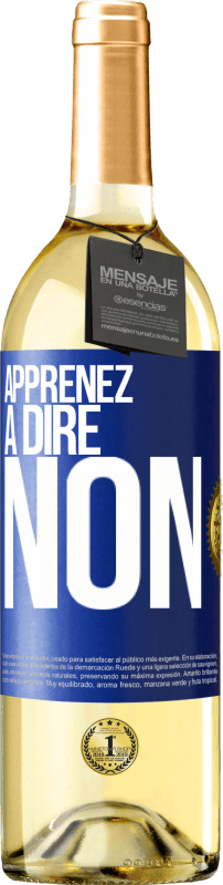 29,95 € | Vin blanc Édition WHITE Apprenez à dire non Étiquette Bleue. Étiquette personnalisable Vin jeune Récolte 2024 Verdejo