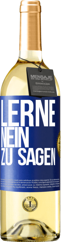 29,95 € | Weißwein WHITE Ausgabe Lerne, nein zu sagen Blaue Markierung. Anpassbares Etikett Junger Wein Ernte 2024 Verdejo