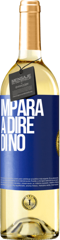 29,95 € | Vino bianco Edizione WHITE Impara a dire di no Etichetta Blu. Etichetta personalizzabile Vino giovane Raccogliere 2024 Verdejo