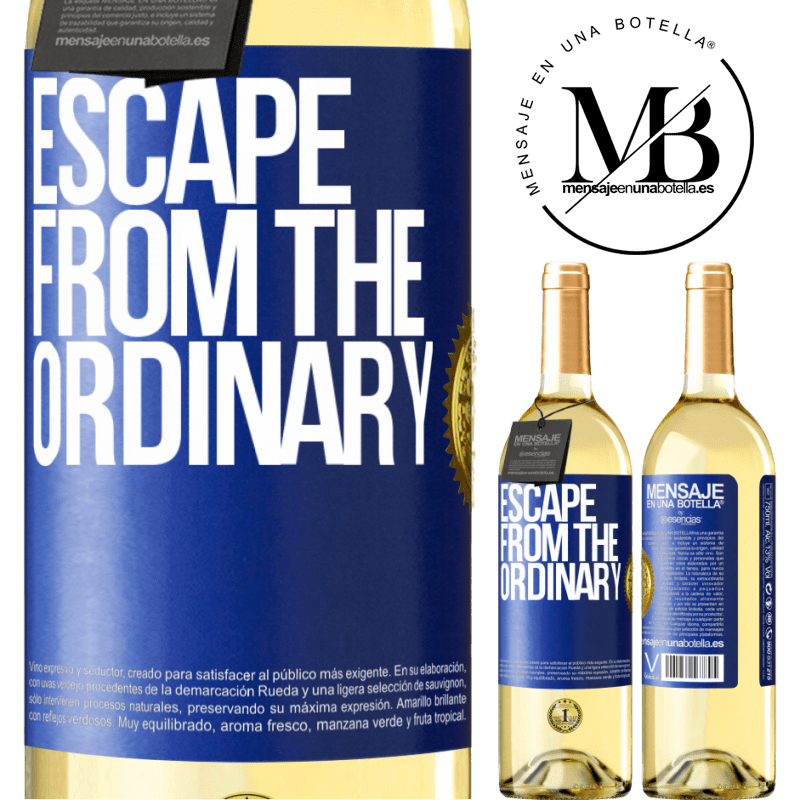 29,95 € Free Shipping | White Wine WHITE Edition Escape from the ordinary Blue Label. Customizable label Young wine Harvest 2022 Verdejo