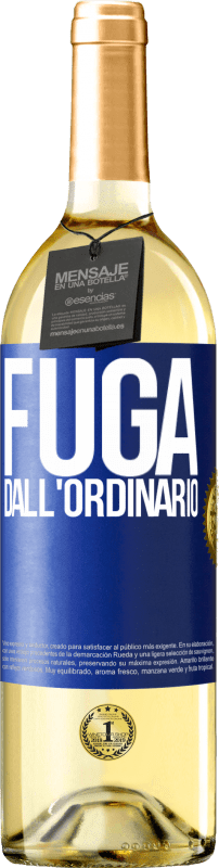 29,95 € Spedizione Gratuita | Vino bianco Edizione WHITE Fuga dall'ordinario Etichetta Blu. Etichetta personalizzabile Vino giovane Raccogliere 2025 Verdejo