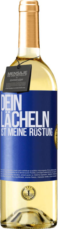 29,95 € | Weißwein WHITE Ausgabe Dein Lächeln ist meine Rüstung Blaue Markierung. Anpassbares Etikett Junger Wein Ernte 2024 Verdejo