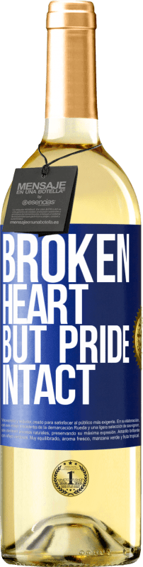 29,95 € Free Shipping | White Wine WHITE Edition The broken heart But pride intact Blue Label. Customizable label Young wine Harvest 2024 Verdejo