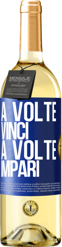 29,95 € | Vino bianco Edizione WHITE A volte vinci, a volte impari Etichetta Blu. Etichetta personalizzabile Vino giovane Raccogliere 2024 Verdejo