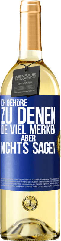 «Ich gehöre zu denen, die viel merken aber nichts sagen» WHITE Ausgabe