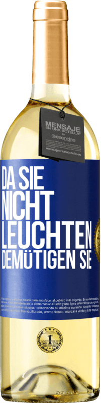 29,95 € | Weißwein WHITE Ausgabe Da sie nicht leuchten, demütigen sie Blaue Markierung. Anpassbares Etikett Junger Wein Ernte 2023 Verdejo