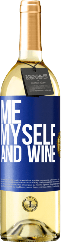 29,95 € | Белое вино Издание WHITE Me, myself and wine Синяя метка. Настраиваемая этикетка Молодое вино Урожай 2025 Verdejo