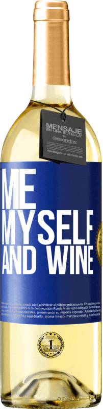29,95 € | Vino bianco Edizione WHITE Me, myself and wine Etichetta Blu. Etichetta personalizzabile Vino giovane Raccogliere 2025 Verdejo