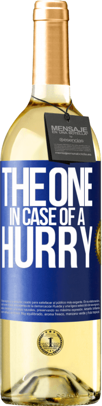 29,95 € | White Wine WHITE Edition The one in case of a hurry Blue Label. Customizable label Young wine Harvest 2023 Verdejo