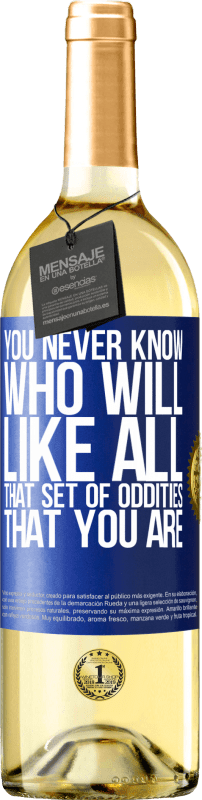 29,95 € | White Wine WHITE Edition You never know who will like all that set of oddities that you are Blue Label. Customizable label Young wine Harvest 2024 Verdejo