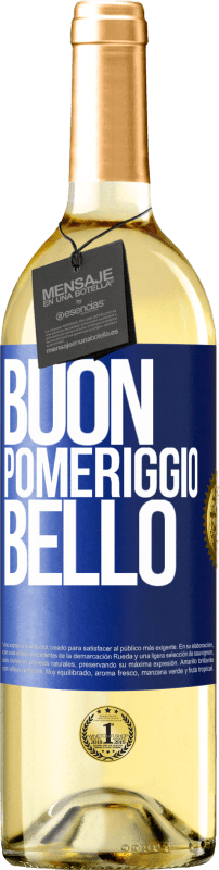 29,95 € | Vino bianco Edizione WHITE Buon pomeriggio, bello Etichetta Blu. Etichetta personalizzabile Vino giovane Raccogliere 2024 Verdejo