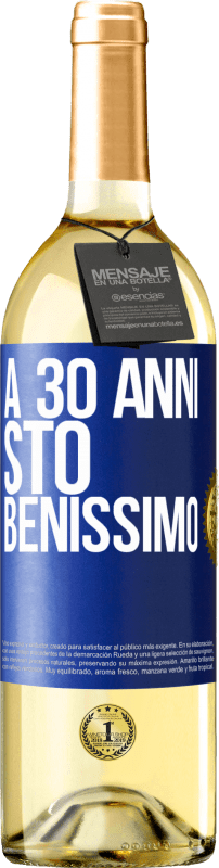 29,95 € | Vino bianco Edizione WHITE A 30 anni, sto benissimo Etichetta Blu. Etichetta personalizzabile Vino giovane Raccogliere 2024 Verdejo