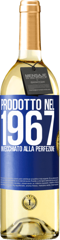 29,95 € Spedizione Gratuita | Vino bianco Edizione WHITE Prodotto nel 1967. Invecchiato alla perfezione Etichetta Blu. Etichetta personalizzabile Vino giovane Raccogliere 2023 Verdejo