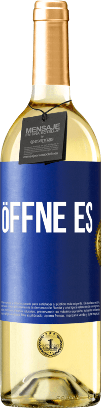 29,95 € | Weißwein WHITE Ausgabe Öffne es Blaue Markierung. Anpassbares Etikett Junger Wein Ernte 2023 Verdejo