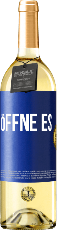 29,95 € | Weißwein WHITE Ausgabe Öffne es Blaue Markierung. Anpassbares Etikett Junger Wein Ernte 2024 Verdejo