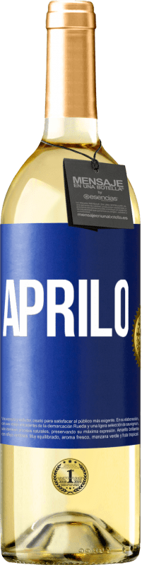 29,95 € | Vino bianco Edizione WHITE Aprilo Etichetta Blu. Etichetta personalizzabile Vino giovane Raccogliere 2023 Verdejo