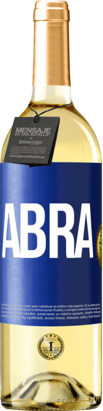 29,95 € | Vinho branco Edição WHITE Abra Etiqueta Azul. Etiqueta personalizável Vinho jovem Colheita 2023 Verdejo
