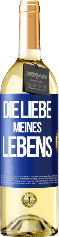 29,95 € | Weißwein WHITE Ausgabe Die Liebe meines Lebens Blaue Markierung. Anpassbares Etikett Junger Wein Ernte 2024 Verdejo