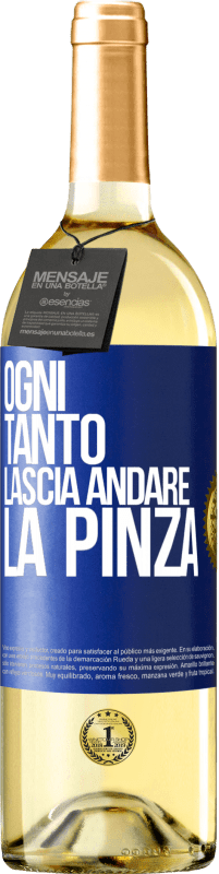29,95 € | Vino bianco Edizione WHITE Ogni tanto lascia andare la pinza Etichetta Blu. Etichetta personalizzabile Vino giovane Raccogliere 2025 Verdejo