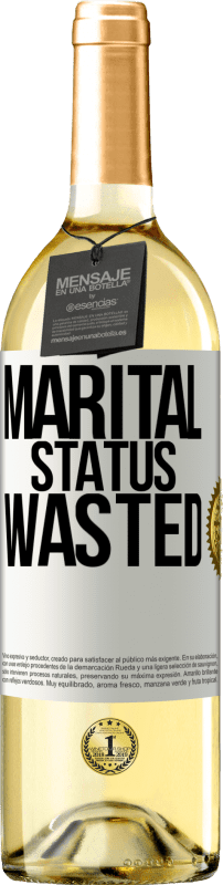 29,95 € | White Wine WHITE Edition Marital status: wasted White Label. Customizable label Young wine Harvest 2023 Verdejo
