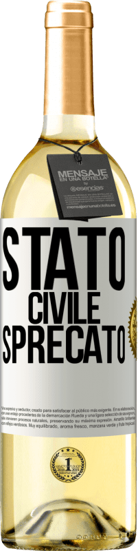 29,95 € | Vino bianco Edizione WHITE Stato civile: sprecato Etichetta Bianca. Etichetta personalizzabile Vino giovane Raccogliere 2023 Verdejo