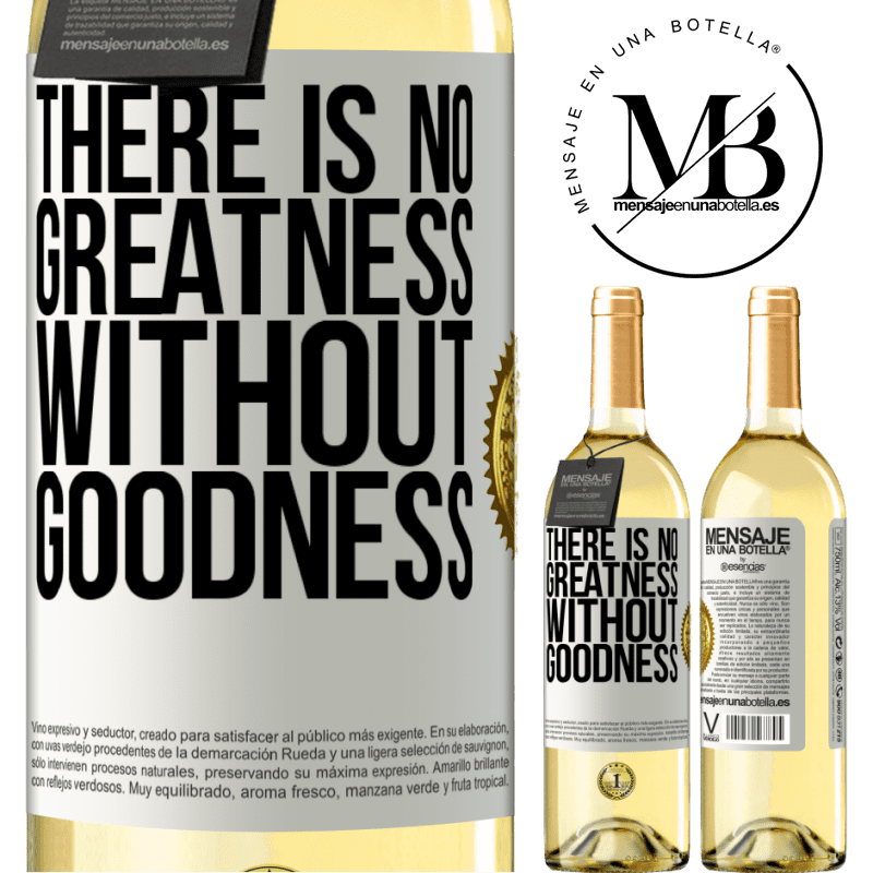 29,95 € Free Shipping | White Wine WHITE Edition There is no greatness without goodness White Label. Customizable label Young wine Harvest 2022 Verdejo