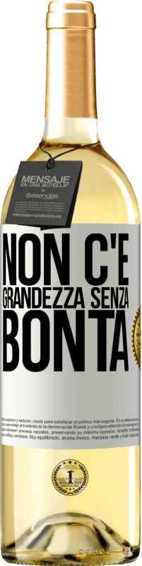 29,95 € | Vino bianco Edizione WHITE Non c'è grandezza senza bontà Etichetta Bianca. Etichetta personalizzabile Vino giovane Raccogliere 2024 Verdejo