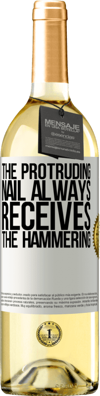 29,95 € | White Wine WHITE Edition The protruding nail always receives the hammering White Label. Customizable label Young wine Harvest 2023 Verdejo