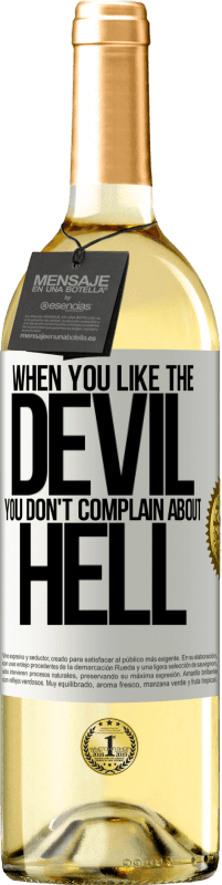 29,95 € | White Wine WHITE Edition When you like the devil you don't complain about hell White Label. Customizable label Young wine Harvest 2024 Verdejo