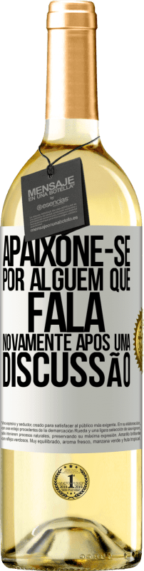 29,95 € | Vinho branco Edição WHITE Apaixone-se por alguém que fala novamente após uma discussão Etiqueta Branca. Etiqueta personalizável Vinho jovem Colheita 2024 Verdejo