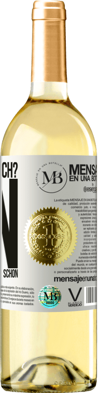 «Wie alt bin ich? EIN. Die anderen hatten sie schon» WHITE Ausgabe