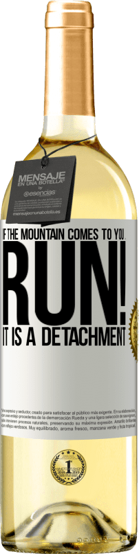 29,95 € | White Wine WHITE Edition If the mountain comes to you ... Run! It is a detachment White Label. Customizable label Young wine Harvest 2024 Verdejo