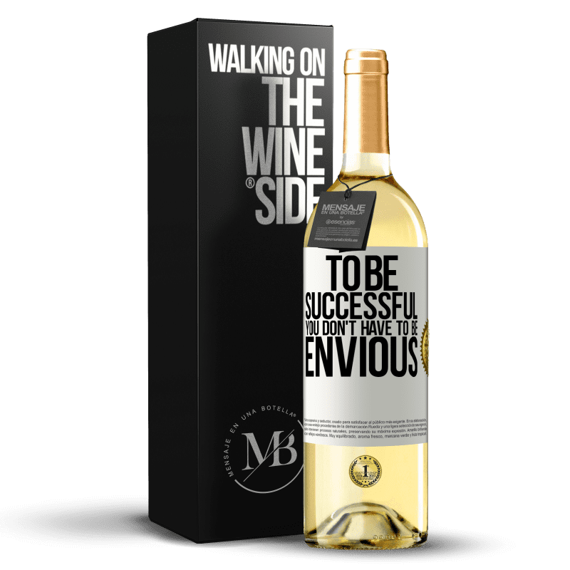 29,95 € Free Shipping | White Wine WHITE Edition To be successful you don't have to be envious White Label. Customizable label Young wine Harvest 2025 Verdejo