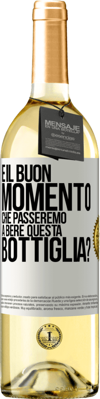 29,95 € Spedizione Gratuita | Vino bianco Edizione WHITE e il buon momento che passeremo a bere questa bottiglia? Etichetta Bianca. Etichetta personalizzabile Vino giovane Raccogliere 2025 Verdejo