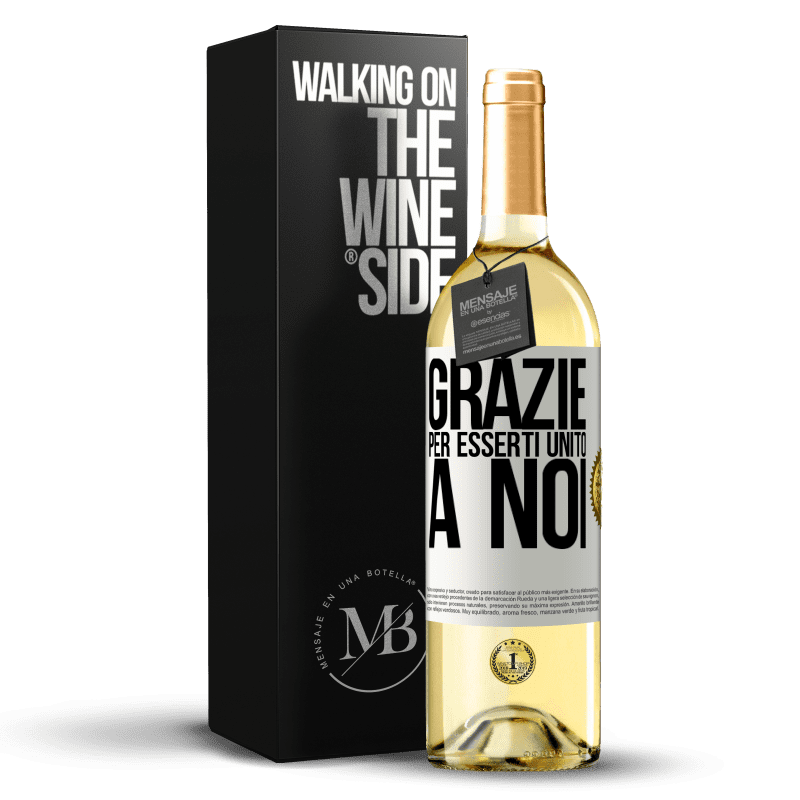 29,95 € Spedizione Gratuita | Vino bianco Edizione WHITE Grazie per esserti unito a noi Etichetta Bianca. Etichetta personalizzabile Vino giovane Raccogliere 2025 Verdejo