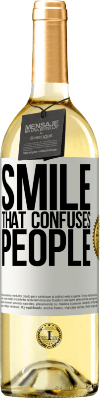 29,95 € | White Wine WHITE Edition Smile, that confuses people White Label. Customizable label Young wine Harvest 2023 Verdejo