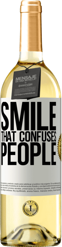 29,95 € | White Wine WHITE Edition Smile, that confuses people White Label. Customizable label Young wine Harvest 2024 Verdejo