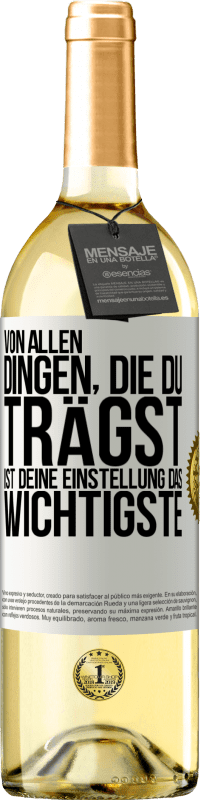 «Von allen Dingen, die du trägst, ist deine Einstellung das Wichtigste» WHITE Ausgabe