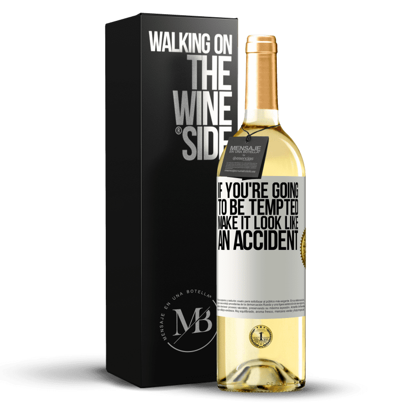 29,95 € Free Shipping | White Wine WHITE Edition If you're going to be tempted, make it look like an accident White Label. Customizable label Young wine Harvest 2023 Verdejo