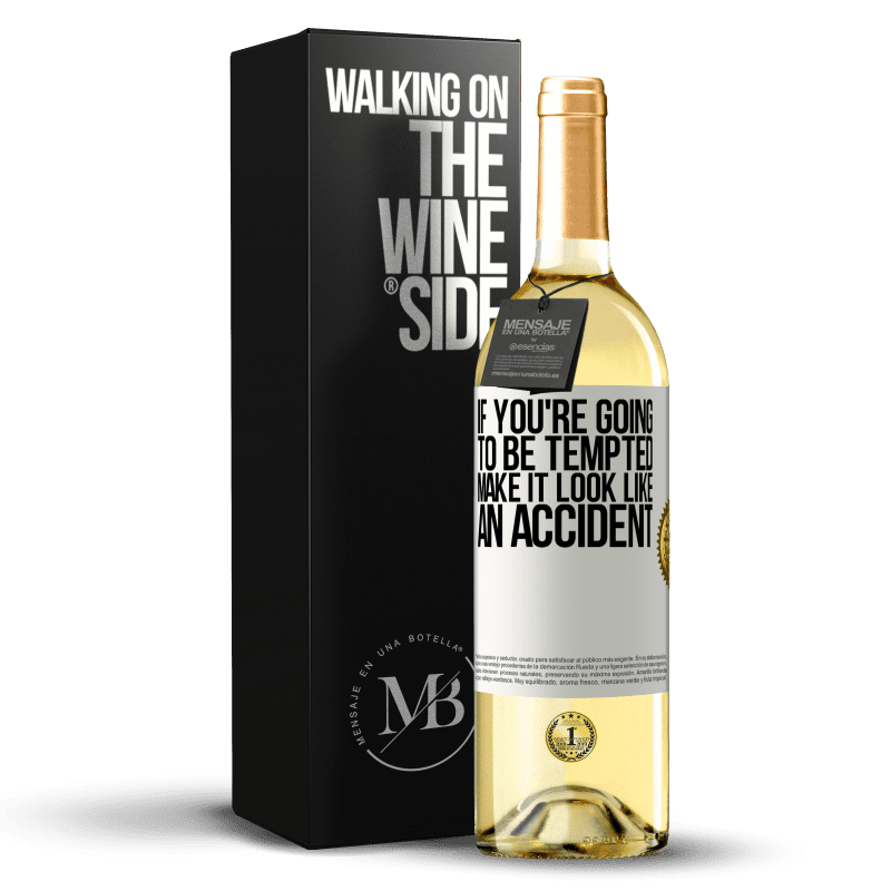 29,95 € Free Shipping | White Wine WHITE Edition If you're going to be tempted, make it look like an accident White Label. Customizable label Young wine Harvest 2024 Verdejo