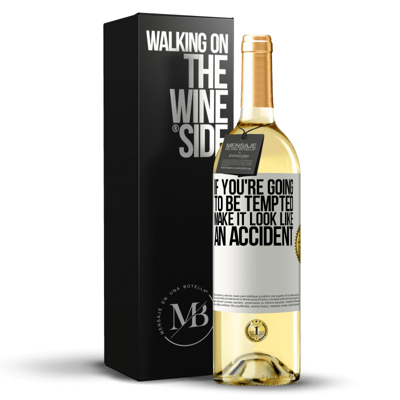 29,95 € Free Shipping | White Wine WHITE Edition If you're going to be tempted, make it look like an accident White Label. Customizable label Young wine Harvest 2025 Verdejo