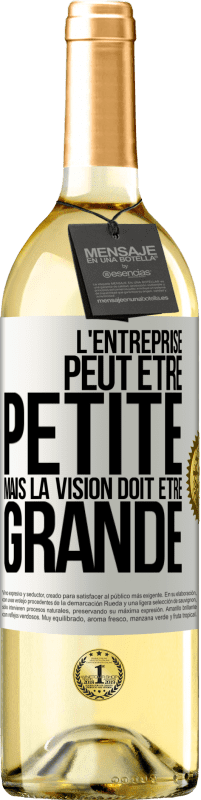 29,95 € Envoi gratuit | Vin blanc Édition WHITE L'entreprise peut être petite mais la vision doit être grande Étiquette Blanche. Étiquette personnalisable Vin jeune Récolte 2025 Verdejo