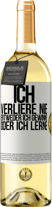 «Ich verliere nie. Entweder ich gewinne oder ich lerne» WHITE Ausgabe