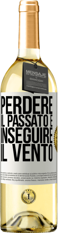 29,95 € | Vino bianco Edizione WHITE Perdere il passato è inseguire il vento Etichetta Bianca. Etichetta personalizzabile Vino giovane Raccogliere 2024 Verdejo