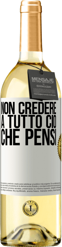 29,95 € | Vino bianco Edizione WHITE Non credere a tutto ciò che pensi Etichetta Bianca. Etichetta personalizzabile Vino giovane Raccogliere 2024 Verdejo