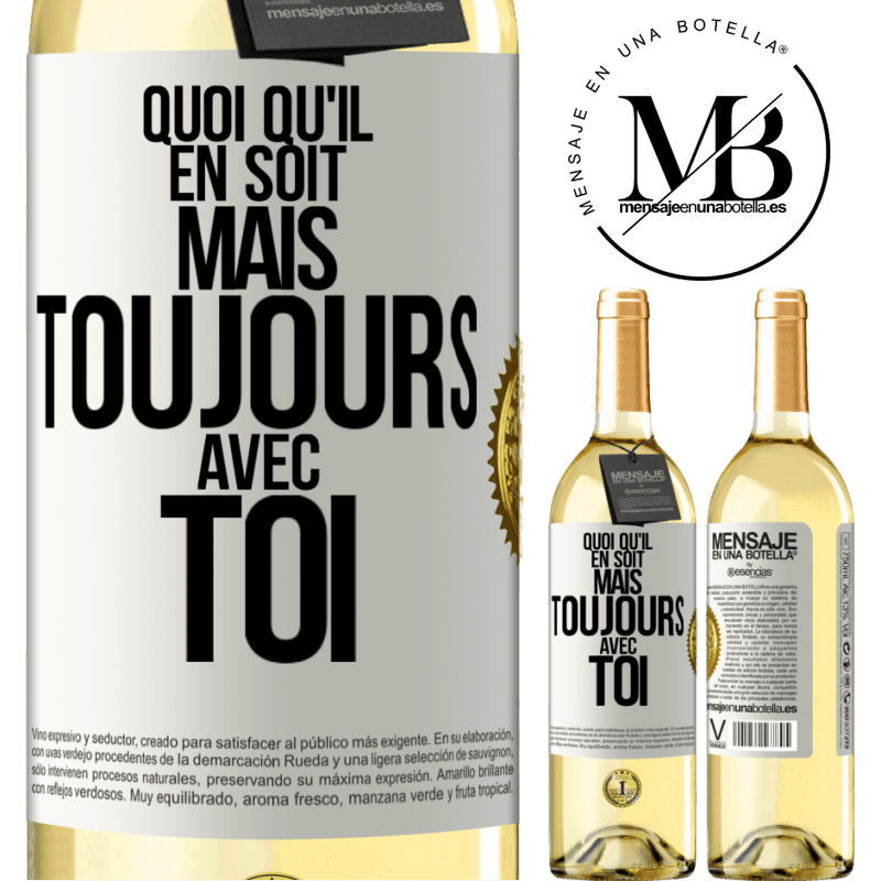 29,95 € Envoi gratuit | Vin blanc Édition WHITE Quoi qu'il en soit, mais toujours avec toi Étiquette Blanche. Étiquette personnalisable Vin jeune Récolte 2024 Verdejo