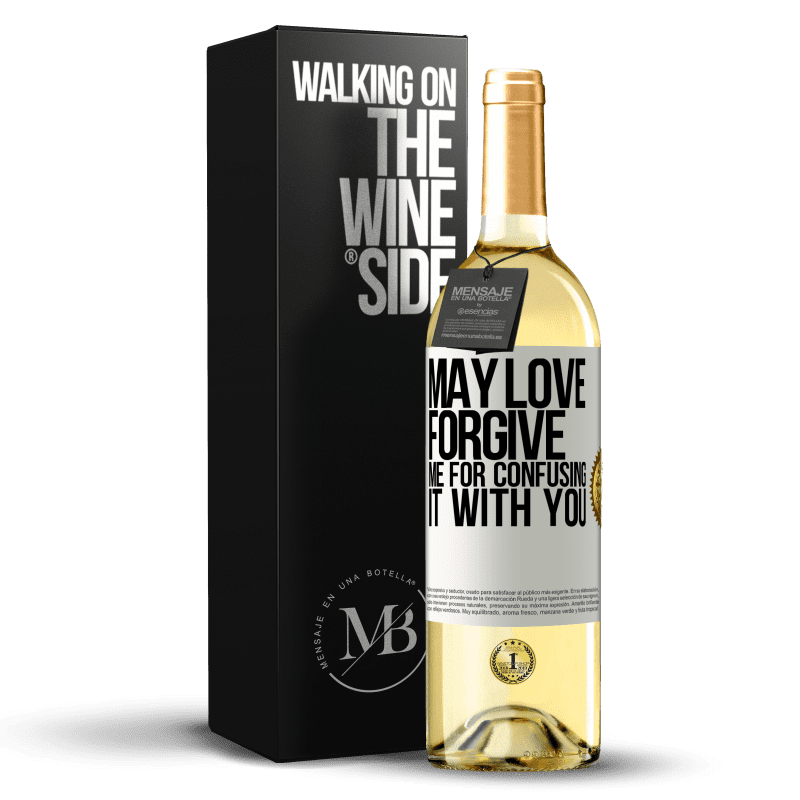 29,95 € Free Shipping | White Wine WHITE Edition May love forgive me for confusing it with you White Label. Customizable label Young wine Harvest 2025 Verdejo
