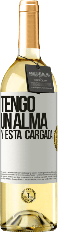 29,95 € | Weißwein WHITE Ausgabe Tengo un alma y está cargada Weißes Etikett. Anpassbares Etikett Junger Wein Ernte 2024 Verdejo