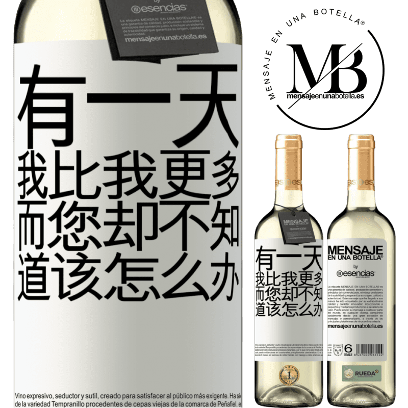 «有一天，我比我更多，而您却不知道该怎么办» WHITE版