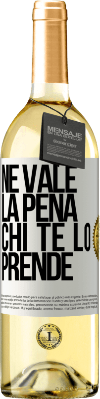 29,95 € | Vino bianco Edizione WHITE Ne vale la pena chi te lo prende Etichetta Bianca. Etichetta personalizzabile Vino giovane Raccogliere 2024 Verdejo